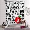 Custom Death Note Tapestry Wall Boho Decoration Home Decor Psychedelic Wall Tapestry Abstract Carpet Wall Cloth 1 - Death Note Shop