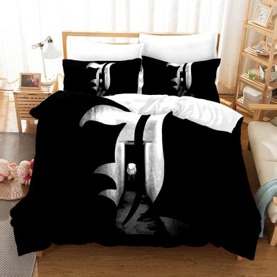 Death Note Bedding Set Japan Popular Anime Duvet Cover Sets Comforter Bed Linen Twin Queen King 1 - Death Note Shop