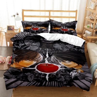 Death Note Print Three Piece Bedding Set Fashion Article Children or Adults for Beds Quilt Covers.jpg 640x640 1 - Death Note Shop