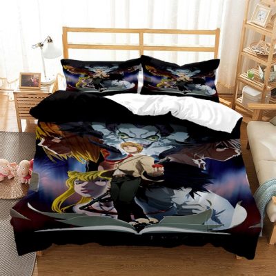 Death Note Print Three Piece Bedding Set Fashion Article Children or Adults for Beds Quilt Covers.jpg 640x640 2 - Death Note Shop