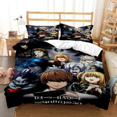 Death Note Print Three Piece Bedding Set Fashion Article Children or Adults for Beds Quilt Covers.jpg 640x640 5 - Death Note Shop