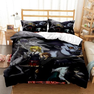 Death Note Print Three Piece Bedding Set Fashion Article Children or Adults for Beds Quilt Covers.jpg 640x640 6 - Death Note Shop