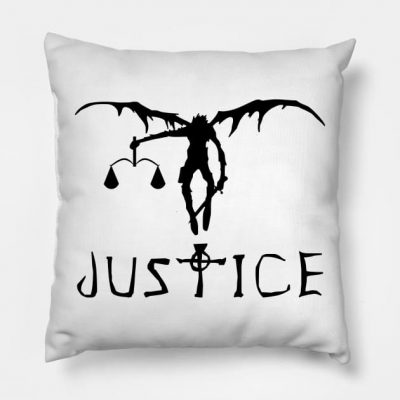 Death Note Justice Throw Pillow Official Luffy Merch