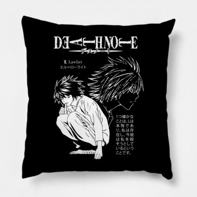 Death Note L Throw Pillow Official Luffy Merch