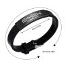 Anime Death Note Black Silicone Cuff Bangle Stainless Steel Bracelets Gift Jewelry for Women and Men 4 - Death Note Shop