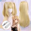 Anime Death Note MisaMisa Cosplay Wig Long Yellow Double Tail Misa Amane Heat Resistant Hair Woman - Death Note Shop