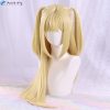 Anime Death Note MisaMisa Cosplay Wig Long Yellow Double Tail Misa Amane Heat Resistant Hair Woman 3 - Death Note Shop