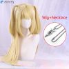 Anime Death Note MisaMisa Cosplay Wig Long Yellow Double Tail Misa Amane Heat Resistant Hair Woman 5 - Death Note Shop