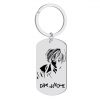 Anime Death Note Stainless Steel Laser Lettering Keychain Fashion Trend Boys and Girls Backpack Pendant 1 - Death Note Shop