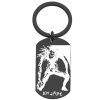 Anime Death Note Stainless Steel Laser Lettering Keychain Fashion Trend Boys and Girls Backpack Pendant 4 - Death Note Shop