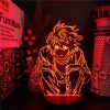 DEATH NOTE L Lawliet Anime 3D Lamp RGB led Night Lights Birthday Gift for Friends Lava - Death Note Shop