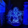 DEATH NOTE Ryuk 3D Lamp Led Night Light Anime Cartoon Lampara for Bedroom Decoration Kid Cool 3 - Death Note Shop