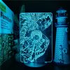 DEATH NOTE Yagami Light Ryuk Amine 3D LED Night Light Lamp USB Color Changing Table Lamp 2 - Death Note Shop