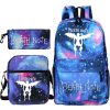 Death Note Anime Men s Backpack Pencil Bag Student Laptop Backpack Anime Death Note Bag School 4 - Death Note Shop