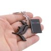 Death Note Keychain Anime Key Chain Black Book Key Ring Holder Pendant Chaveiro Jewelry for gift 1 - Death Note Shop