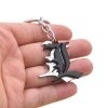 Death Note Keychain Anime Key Chain Black Book Key Ring Holder Pendant Chaveiro Jewelry for gift 3 - Death Note Shop