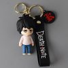Death Note Keychain Anime L Ryuuku Ryuk Lanyard Key Rings 3D Doll Figure Key Buckles Props 1 - Death Note Shop