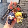 Death Note Keychain Anime L Ryuuku Ryuk Lanyard Key Rings 3D Doll Figure Key Buckles Props - Death Note Shop