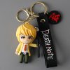 Death Note Keychain Anime L Ryuuku Ryuk Lanyard Key Rings 3D Doll Figure Key Buckles Props 4 - Death Note Shop