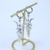 Death Note Misa Amane Cosplay Earring Halberd Drop Earrings for Women Girl Halloween Goth Cross Ear 4 - Death Note Shop