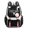 Death Note Print Backpacks Teenarges Schoolbag Anime L Unisex Causal USB Charge Laptop Travel Outdoor Bag - Death Note Shop