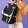 Death Note Print Backpacks Teenarges Schoolbag Anime L Unisex Causal USB Charge Laptop Travel Outdoor Bag 2 - Death Note Shop