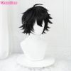 L Lawliet Cosplay Wig Anime Death Note L Cosplay Wigs 35cm Short Black Heat Resistant Hair 2 - Death Note Shop