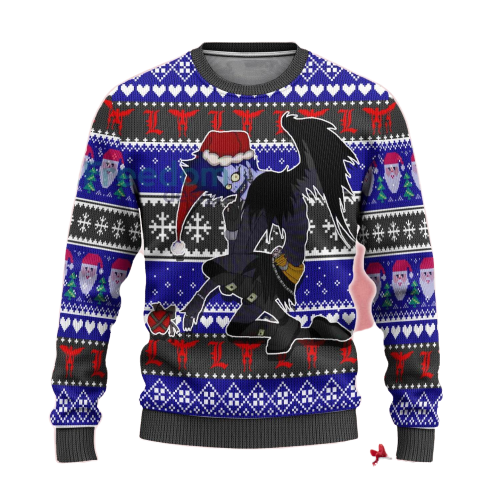 ryuk anime custom death note christmas gift ugly christmas sweater removebg preview - Death Note Shop