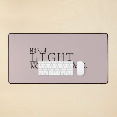 Without Light The World Would Be Dark Anime Merch Mouse Pad Official Death Note Merch